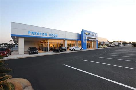 Preston hood chevrolet - Established in 1969. February 1962, Arthur Hood Jr. and Arthur Hood Sr. purchased a dealership in Fort Walton Beach. Seven years later, Arthur Jr.'s son, Preston, purchased the Florida dealership from his father and grandfather, and Preston Hood Chevrolet was born.